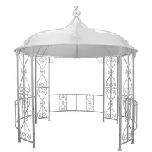 vente-unique Gartenpavillon 3 x 3 m Weiß