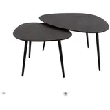 KAWOLA Lauca Schwarz Metall 59 x 41 x 80 cm
