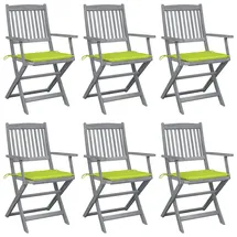 vidaXL Gartenstuhl 38 x 38 x 25,5 cm grün 6 St.
