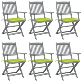 vidaXL Gartenstuhl 38 x 38 x 25,5 cm grün 6 St.