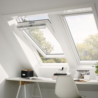 VELUX Dachfenster GGL 2066 Schwingfenster Holz/Kiefer weiß lackiert ENERGIE PLUS Fenster, 78x98 cm (MK04)