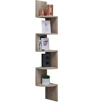 VCM Eckregal Mintis 19,6 x 19,6 x 123,6 cm Sonoma Eiche
