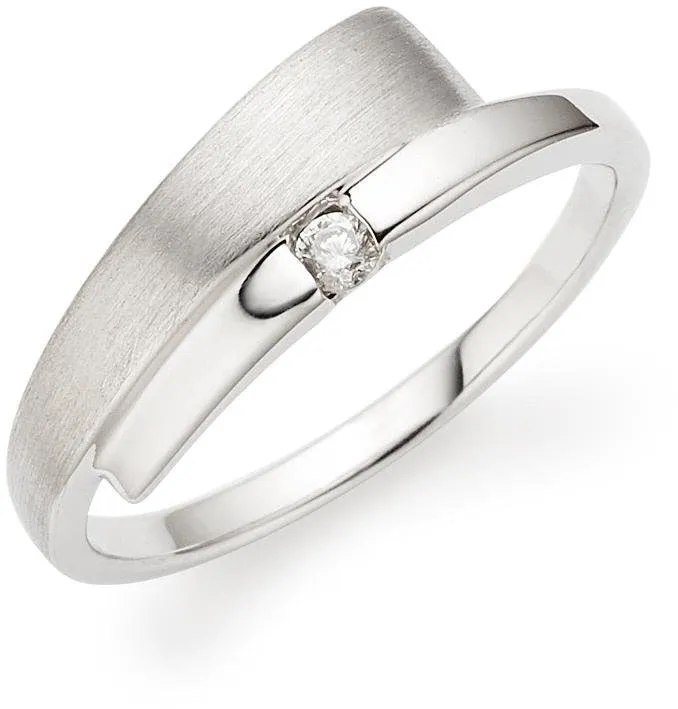 Fingerring »Schmuck Geschenk Silber 925 Damenring«, mit Zirkonia (synth.), 56759724-59 silberfarben-kristallweiß + kristallweiß