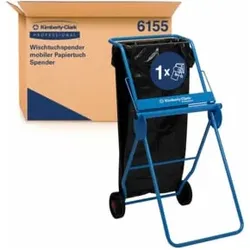 Kimberly-Clark Professional Wischtuchspender mobiler Papiertuch Spender, Blau