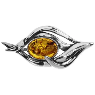 OSTSEE-SCHMUCK Brosche Ostsee-Schmuck Brosche Mine Brosche Mine weiß