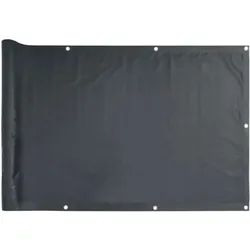 vidaXL Balkon-Sichtschutz Anthrazit 90x500 cm Oxford-Gewebe