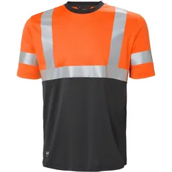 Warnschutz T-Shirt "ADDVIS" UV-Schutz - XXL - orange/schwarz