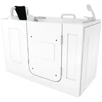 AcquaVapore Sitzwanne Badewanne mit Tür 76 x 140 cm