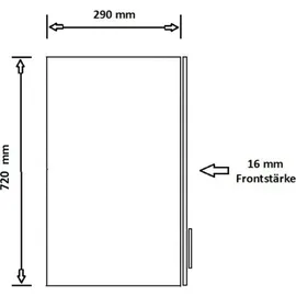 Küchen-Preisbombe Hängeschrank SIENA 60 x 0 x 0 cm Schwarz