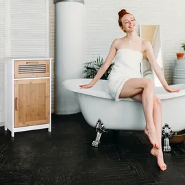 Relaxdays 10021848 Badezimmer-Möbel-Set