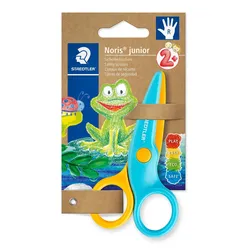 STAEDTLER Noris Junior, Kinder, Gerader Schnitt, Einzelbild, Blau, Gelb, Metall,