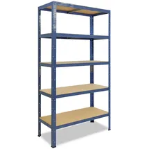 shelfplaza HOME 200x100x40 cm Schwerlastregal in blau mit 5 Böden und 175 kg Traglast pro Boden