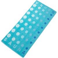 Aqua-Textil Point Saunatuch 90 x 220 cm türkis Baumwolle