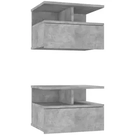 vidaXL Hängender Nachtschrank 40 x 31 x 27 cm Grau