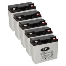 Landport Akkusatz 12V 22000 mAh 5 St.