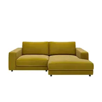 Jette Home Ecksofa in Feincord Sila , grün , Maße (cm): B: 250 H: 85 T: 170.0