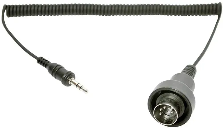 Sena SM10 3.5mm Stereo Jack naar 5-pins DIN-kabel voor 1980-later Honda Goldwing, zwart, Eén maat Voorman