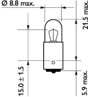 PHILIPS Glühlampe, Umriss-/Begrenzungsleuchte 13929b2 Kugellampe für Volvo (CHANGAN) DAF Iveco MAN VW Mercedes Ford HYUNDAI