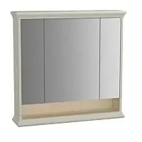 Vitra Valarte LED-Spiegelschrank 62233 78x17x76cm, 3 Spiegeltüren, Korpus elfenbein