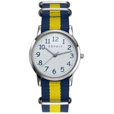 Esprit Kinder Uhr Kinderuhr TP90648 Gelb Blau Nylon ES906484002 - Blau/Weiß