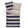 Tom Tailor BOLD STRIPES Blau/Beige 155 x 220 cm + 2 x 80 x 80 cm