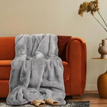 Paco Home Kuscheldecke 200 x 240 cm Grau