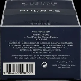 Rochas L'Homme Rochas Eau de Toilette 60 ml