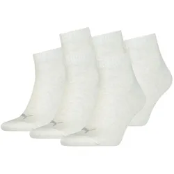 PUMA Unisex Socken, 6er Pack - Quarter, Sneaker Elfenbein 43-46