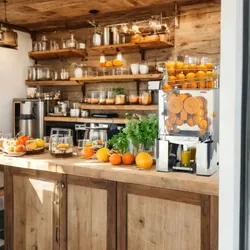 MBH - MAQUINARIA BAR HOSTELERÍA MBH - Industrielle automatische Orangenpresse für die Gastronomie. Professionelle elektrische Saftpresse für Supermärkte und Cafés.