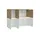 Möbel Kraft Highboard 166 x 132 x 40 cm Weiß