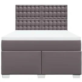 vidaXL Boxspringbett 140 x 200 cm Grau