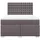 vidaXL Boxspringbett 140 x 200 cm Grau