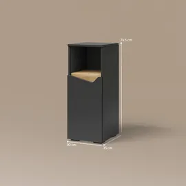 livinity® Timavo Midischrank 30 x 74,5 x 35 cm Anthrazit