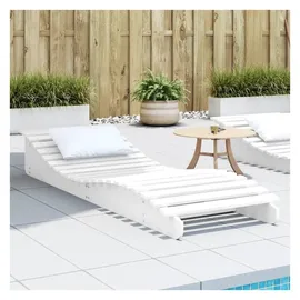 vidaXL Sonnenliege 205 x 70 x 31,5 cm Weiß