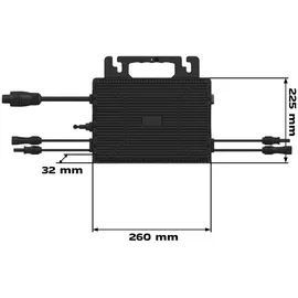 sunniva SUNNIVA® Balkonkraftwerk komplett Steckdose Astro-Energy 800W Micro Wechselrichter PV Solaranlage 4x440W Solarmodule, inkl.5m Kabel, Y-Verteiler, Bluetooth, WIFI