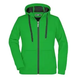 Damen Bonding Jacke JN354, farn-grün/graphit, Größe XL - farn-grün/graphit - XL