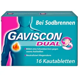 GAVISCON Dual Kautabletten mit Zweifachwirkung gegen Sodbrennen
