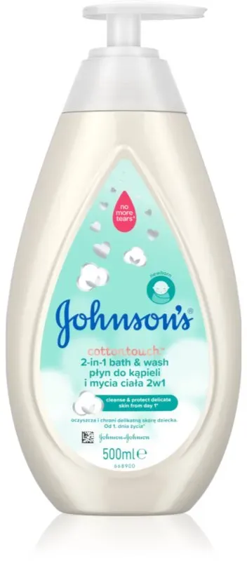 Johnson's® Comfort Touch Sprudelbad und Waschgel 2 in 1 für Kinder 500 ml