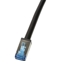 Logilink Netzwerkkabel S/FTP, Schwarz 0,5 m