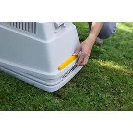 Kerbl Kaninchenbau Bunny Base Komplettset, grau/orange, ca. B38,5/H55/T58 cm,