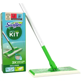 Swiffer Bodenwischer und Bodentücher inkl. 8 Trockentücher und 3 Feuchte Bodentücher