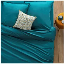 Atmosphera Créateur d'intérieur Atmosphera Baumwolle Blau 140 x 200 cm + onesize