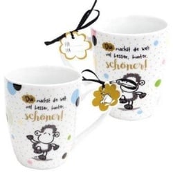 Sheepworld Tasse 'Du machst die Welt...'