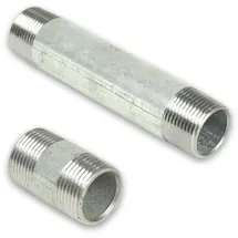 Gebo Armaturen gebonipple, Rohrdoppelnippel Rohrdoppelnippel 1/2" x 140 mm-verzinkt