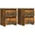 vidaXL Nachtschrank 2 Stk. 30 x 30 x 40 cm Braun