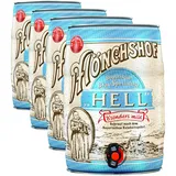 Mönchshof Hell 5,0 l Partydose mit Zapfhahn PFANDFREI (1 x 5,0 l) (Packung mit 4)
