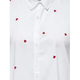 ONLY CARMAKOMA Langarmbluse CARNEW LINA GRACE LS EMB SHIRT WVN NOOS Weiß 54