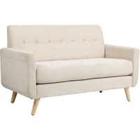 Homcom 2 Sitzer Sofa, mit Dickem Sitz- und Rückenkissen,