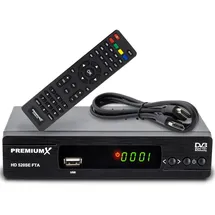Premium X PremiumX HD 520SE FTA Digital SAT Receiver DVB-S2 HDMI SCART USB Multimedia-Player, Astra Hotbird vorprogrammiert
