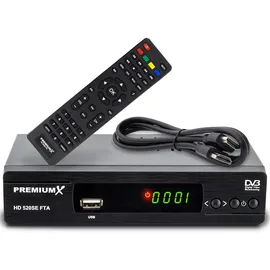 Premium X PremiumX HD 520SE FTA Digital SAT Receiver DVB-S2 HDMI SCART USB Multimedia-Player, Astra Hotbird vorprogrammiert
